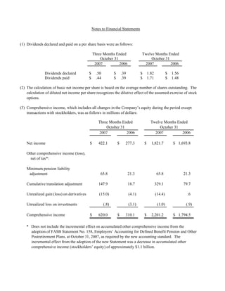  John DeereMedia Release & Financials 2007 4th