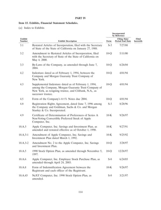 apple 10-K Annual Report2004