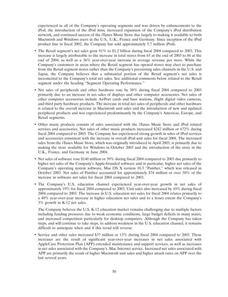 apple 10-K Annual Report2004