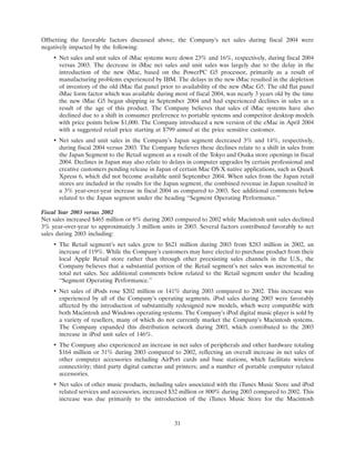 apple 10-K Annual Report2004