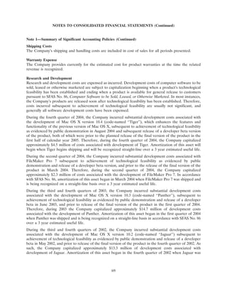 apple 10-K Annual Report2004