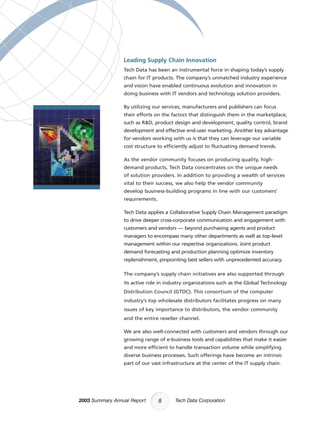 tech data  Annual report 2003