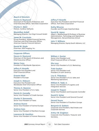 tech data  Annual report 2003