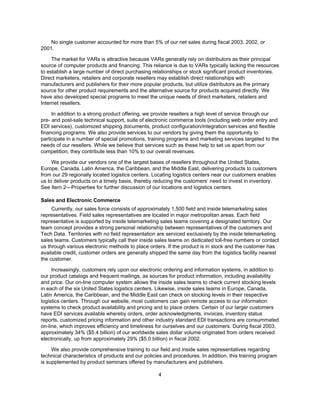 tech data  Annual report 2003