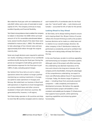 tech data  Annual report 2003