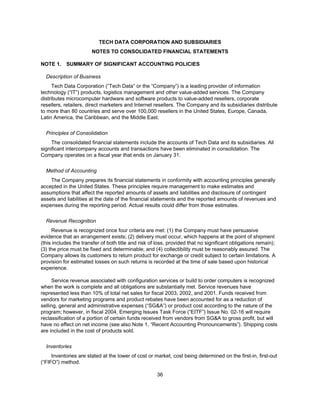 tech data  Annual report 2003