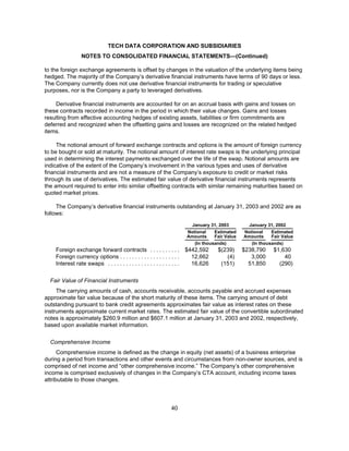 tech data  Annual report 2003