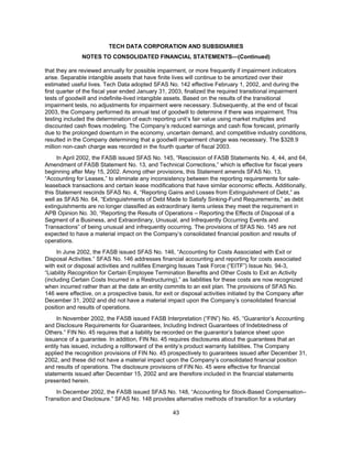 tech data  Annual report 2003