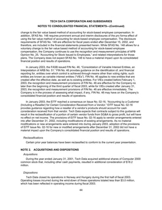 tech data  Annual report 2003