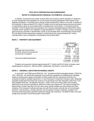 tech data  Annual report 2003