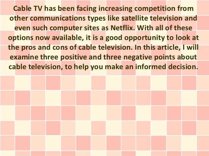 research paper on cable television