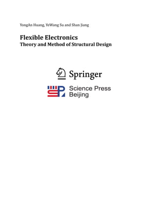 Flexible Electronics Theory and Method of Structural Design 1st Edition ...