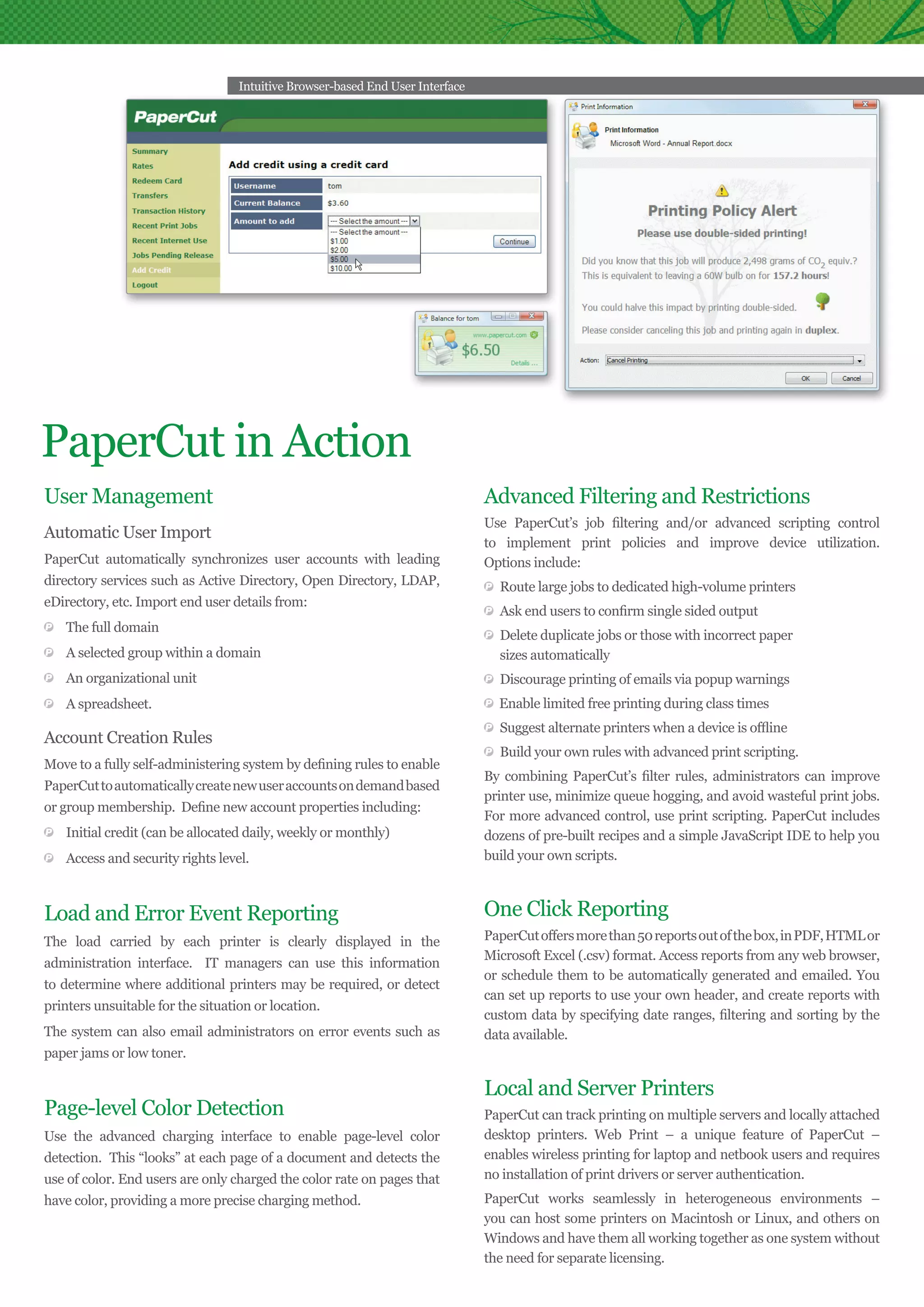 PaperCutNGFactSheetOverview | PDF