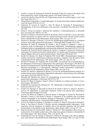 Radiosurgery 6th International Stereotactic Radiosurgery Society ...