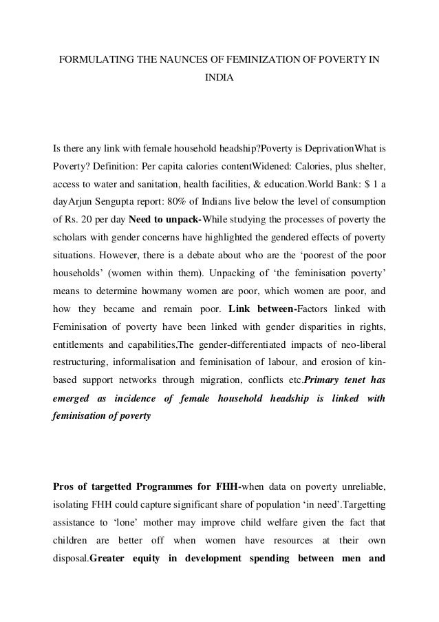 Women Empowerment Essays For I E S Ias Phd Mphil Entrance Exams Formulating The Naunces Of Feminization Of Poverty How To Write A College Essay Paper also A Level English Essay Structure Essay On Health Promotion