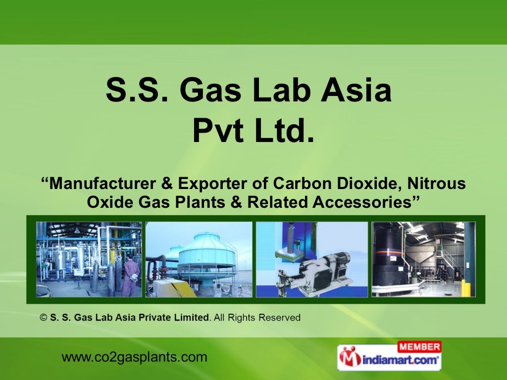 Co2 Gas Plants by S. S. Gas Lab Asia Private Limited Delhi Delhi