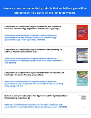 Computational Fluid Dynamics Applications In Environmental Hydraulics ...