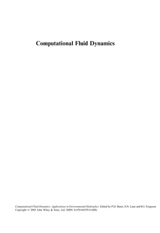Computational Fluid Dynamics Applications In Environmental Hydraulics ...
