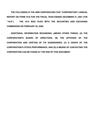 AMR Annual Report 2007