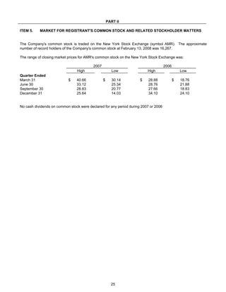 AMR Annual Report 2007