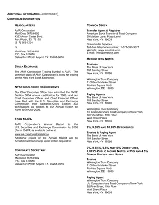 AMR Annual Report 2006