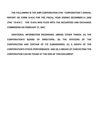 AMR Annual Report 2006