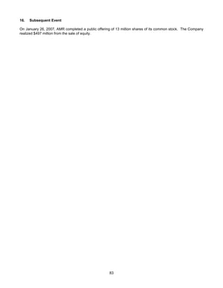 AMR Annual Report 2006