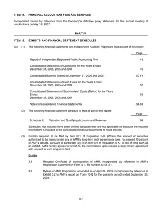 AMR Annual Report 2006