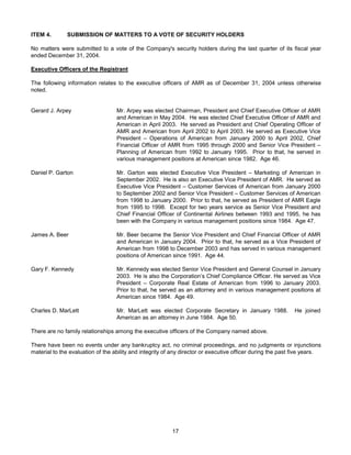 AMR Annual Report 2004