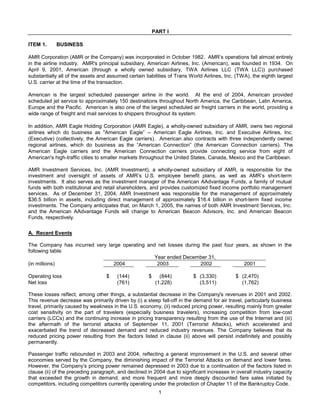 AMR Annual Report 2004