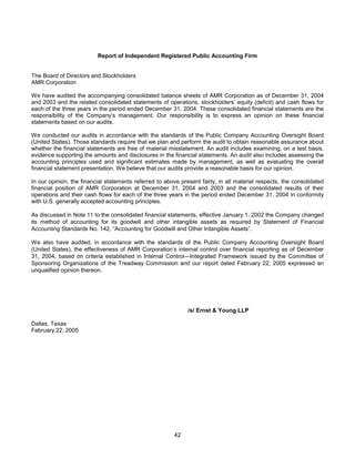 AMR Annual Report 2004