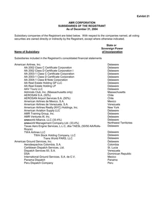 AMR Annual Report 2004