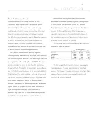 AMR Annual Report 1999