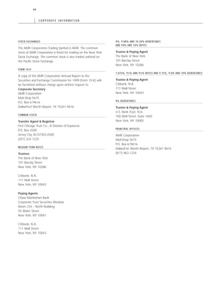 AMR Annual Report 1999