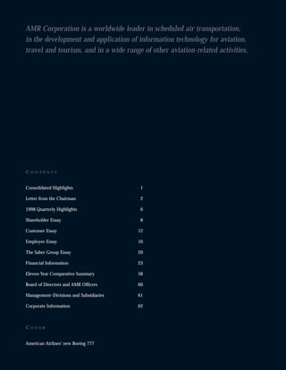 AMR Annual Report 1998