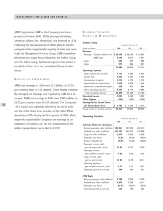 AMR Annual Report 1998