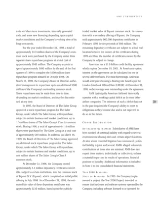 AMR Annual Report 1998