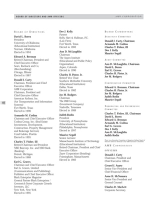 AMR Annual Report 1998