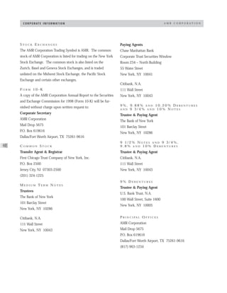 AMR Annual Report 1998