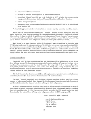 AMR 2008 Proxy Statement