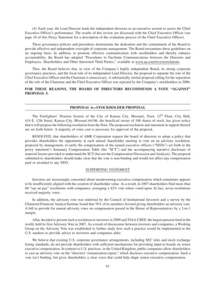 AMR 2008 Proxy Statement