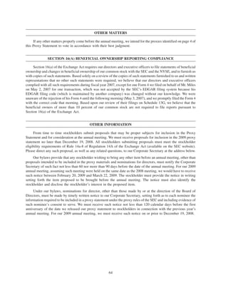 AMR 2008 Proxy Statement