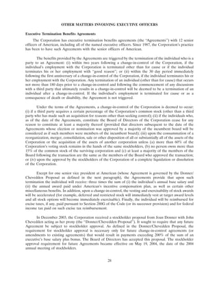 AMR 	2005 Proxy Statement