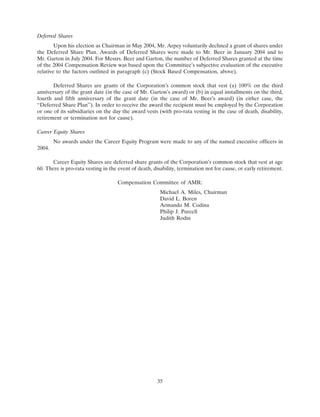 AMR 	2005 Proxy Statement