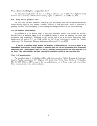 AMR 	2005 Proxy Statement