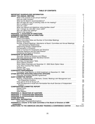 AMR 2004 Proxy Statement