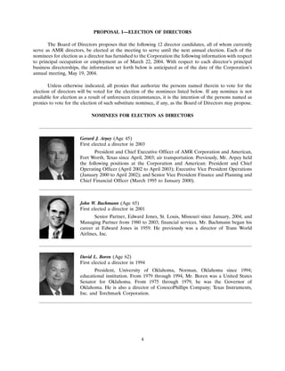 AMR 2004 Proxy Statement