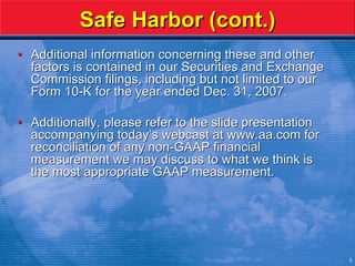 AMR Merrill Lynch Pres.