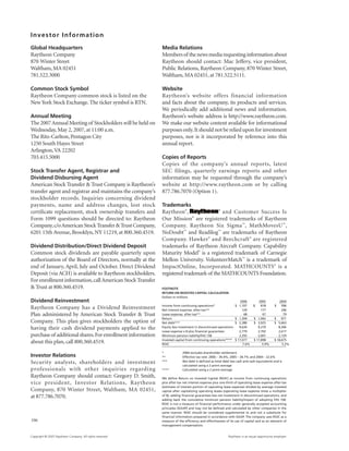 raytheon annual reports 2006