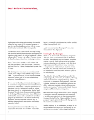 raytheon annual reports 2006